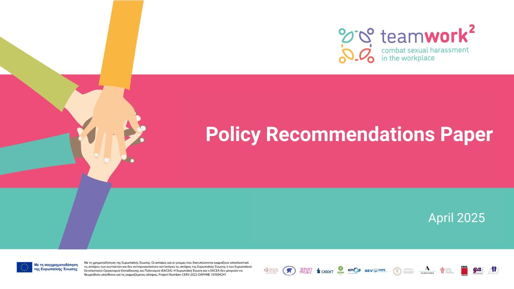 TEAMWORK2 Policy Recommendations Paper Addressing Sexual Harassment at Work