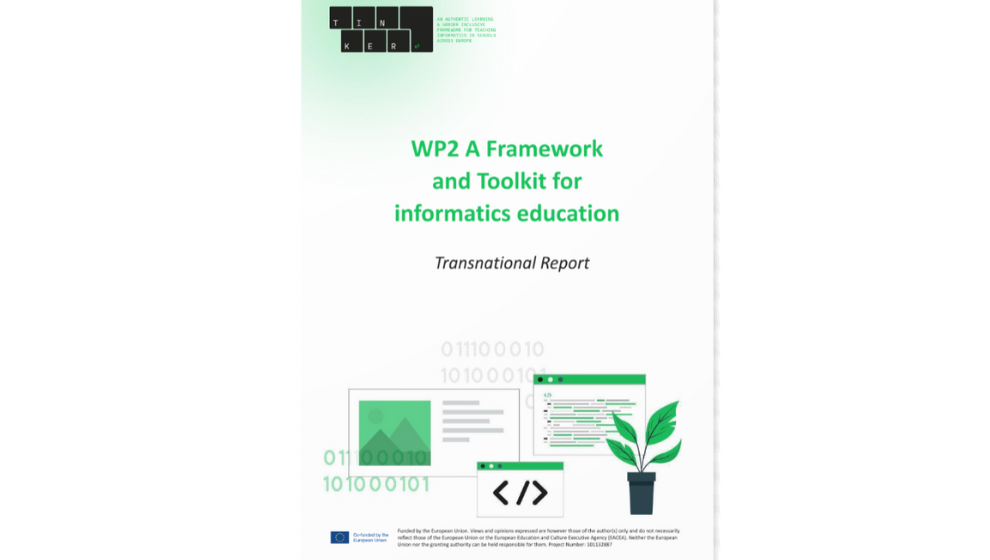 TINKER: New Transnational Report Highlights the State of Informatics Education Across Europe