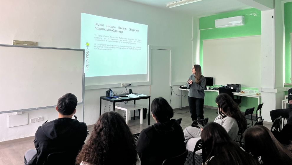 GreenYOU: Piloting the Digital Escape Rooms in Cyprus