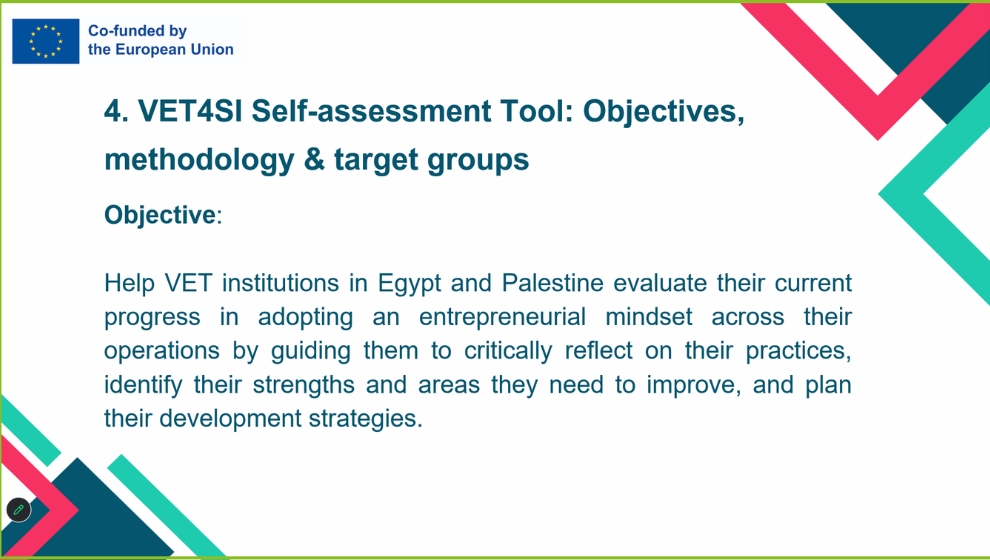 VET4Social Impact Hosts Webinar on Self-Assessment Tool for VET Providers in Egypt and Palestine
