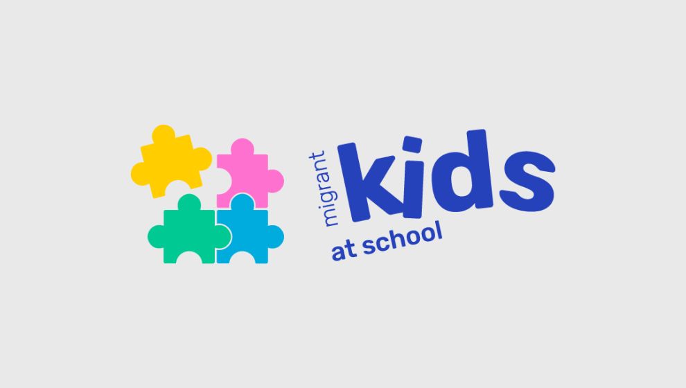 Migrant Kids At School New Project Logo